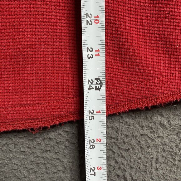 Vintage Abercrombie & Fitch Shirt Mens XL Red Muscle Fit Thermal Sweater Y2K - Picture 7 of 16